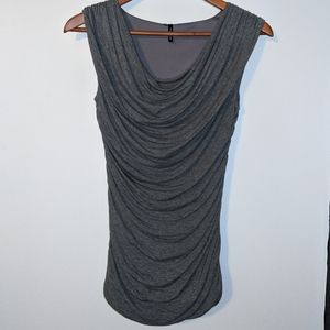 Maurice's Dark Grey Dressy Sleeveless Shirt